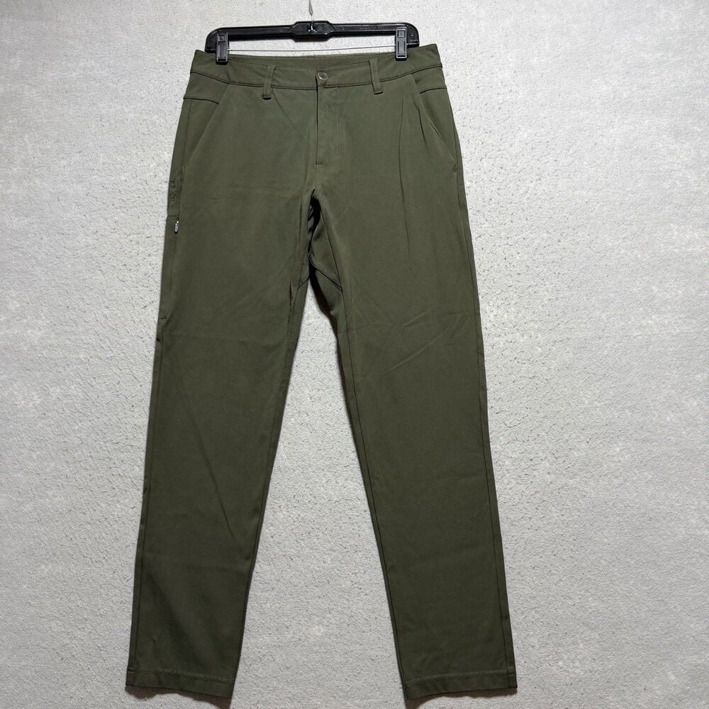 BYLT Everyday Pant 2.0 Men's Medium Slim Fit Green Stretch Performance Pants